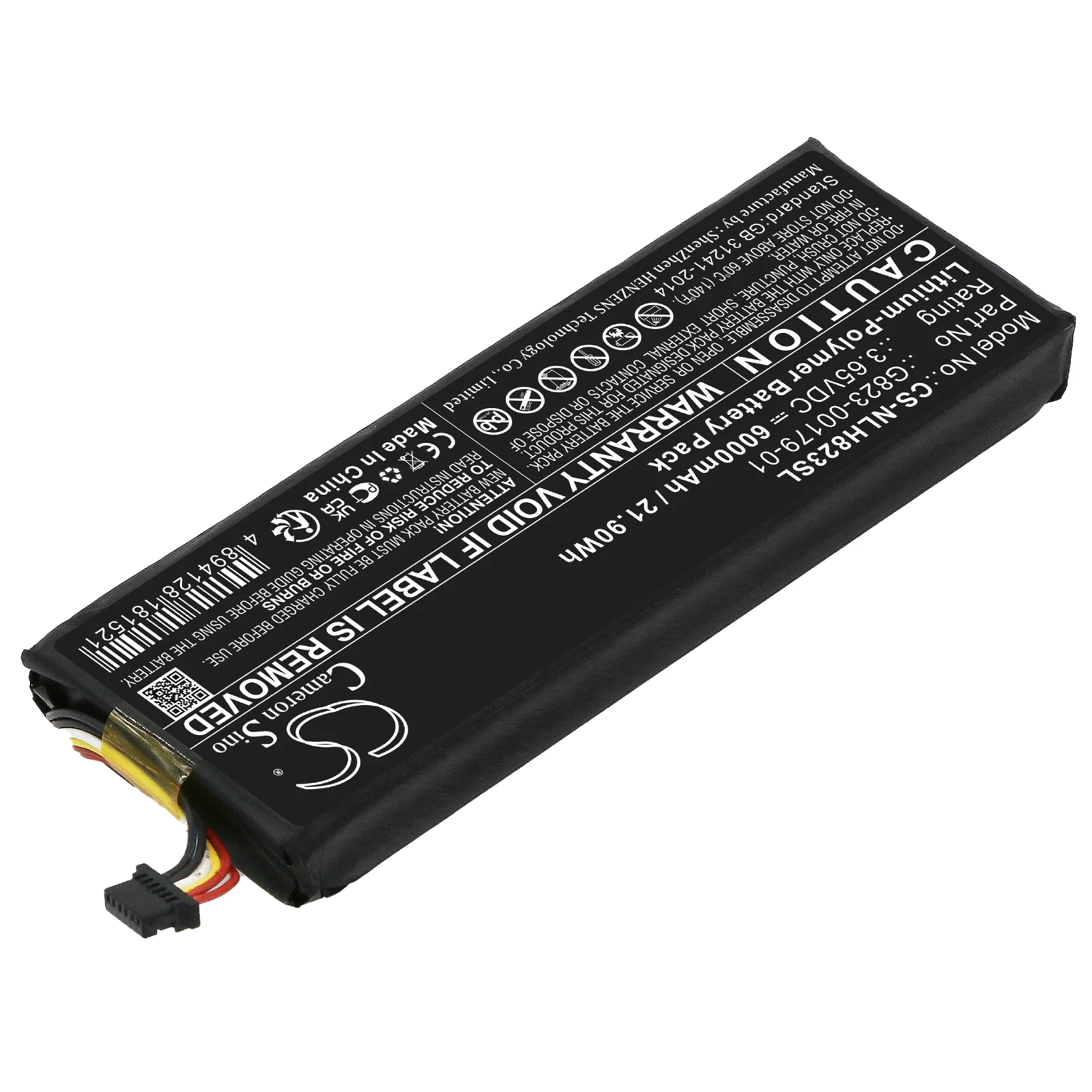 Home Security Battery Replacement - CameronSino vervangende Li-polymeerbatterij G823-00179-01 GS25 voor