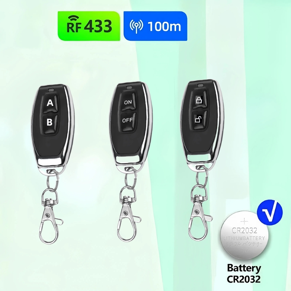 Home Security Front Door Camera - 433MHz Leren Afstandsbediening RF Afstandsbediening Smart