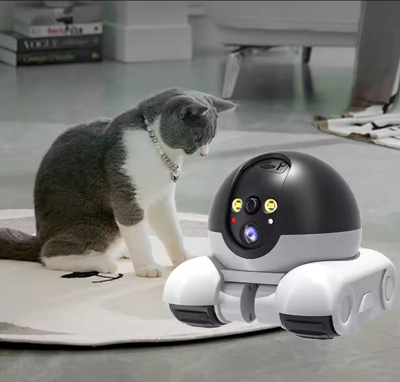 Home Security Robot - Draadloze robotcamera met dubbele lens 1080P