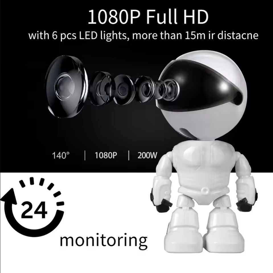 Smart Robot WiFi IP-camera 108 - Home Security Robots recensie en prijs