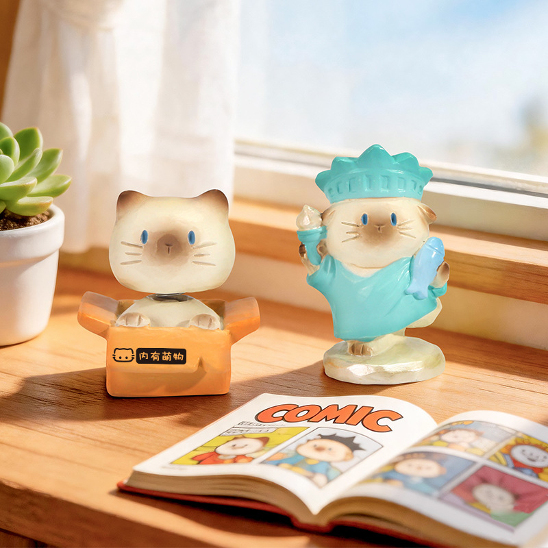 Schattige kattenfiguur in een  - Home Security Items recensie en prijs