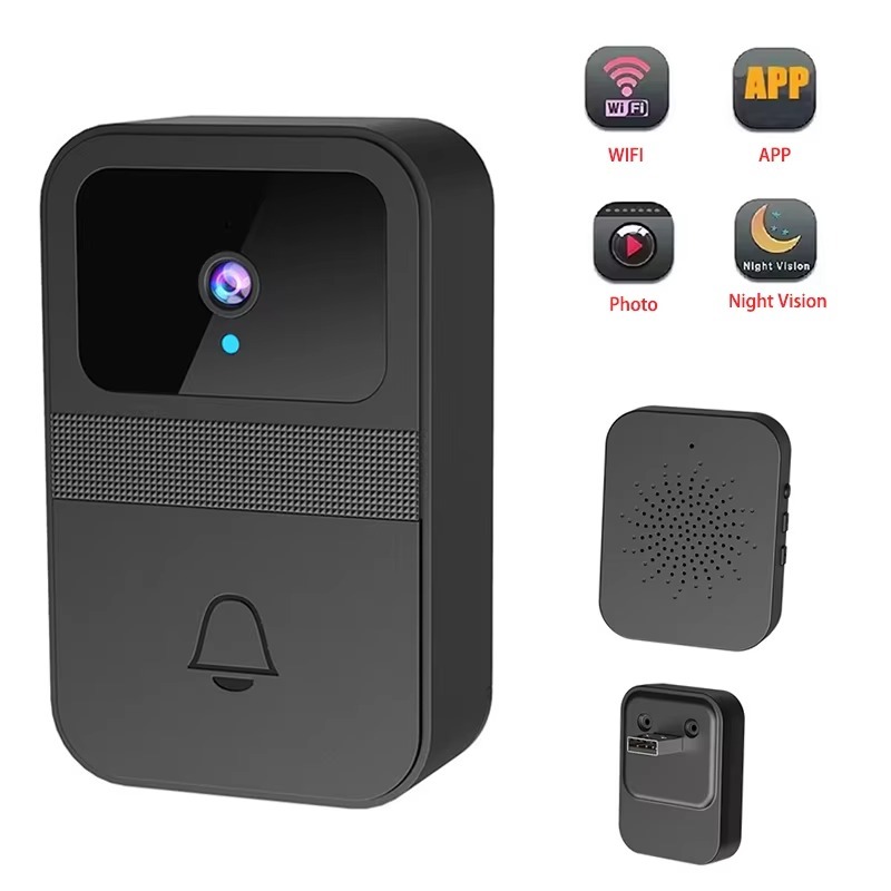 Deurbel met camera, foto, wifi - Home Security Front Door Camera recensie en prijs